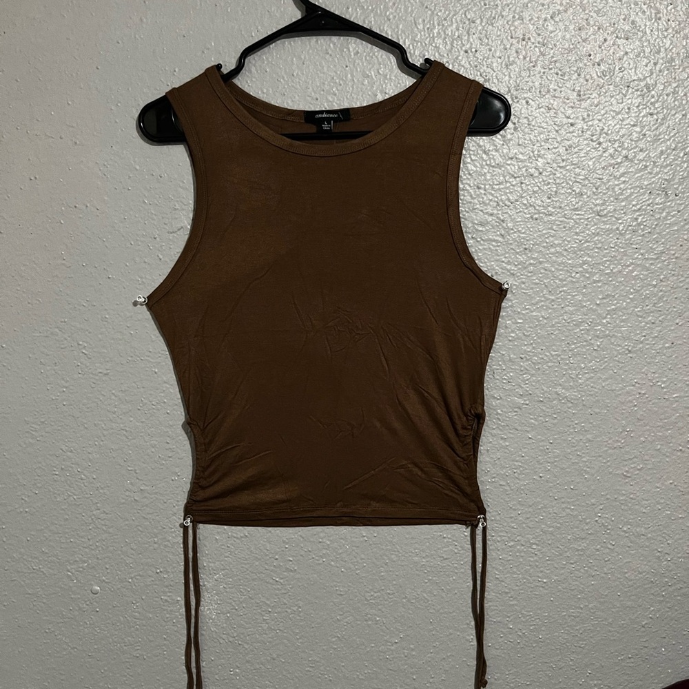 Ambiance Chocolate Brown Tank Top